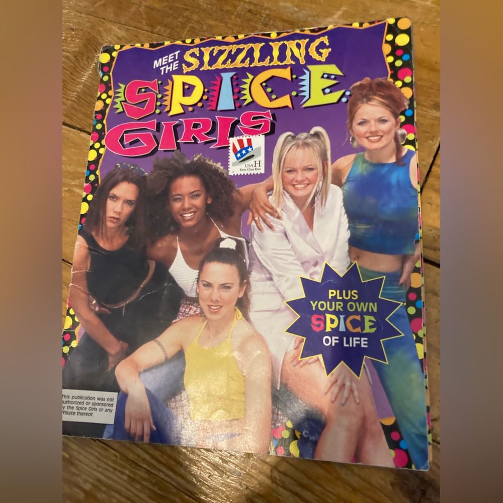 90s vintage spice girls magazine